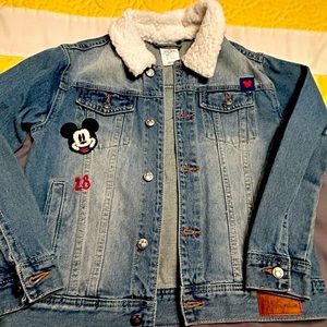 Disney Mickey Mouse Denim Jacket size 7/8